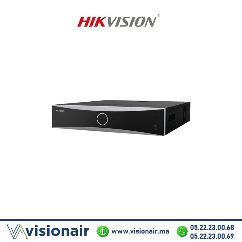 Nvr Hikvision 4K 64 Canaux 8HDD AcuSense PRO DS-8664NXI-I8/S Casablanca Maroc