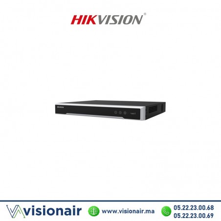 Nvr Hikvision 4K 16CH POE 2HDD PRO DS-7616NI-Q2/16P Casablanca Maroc