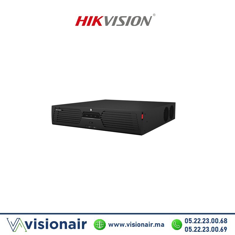 Nvr Hikvision 4K 64CH 8HDD Ultra AcuSense PRO DS-9664NI-M8 Casablanca Maroc