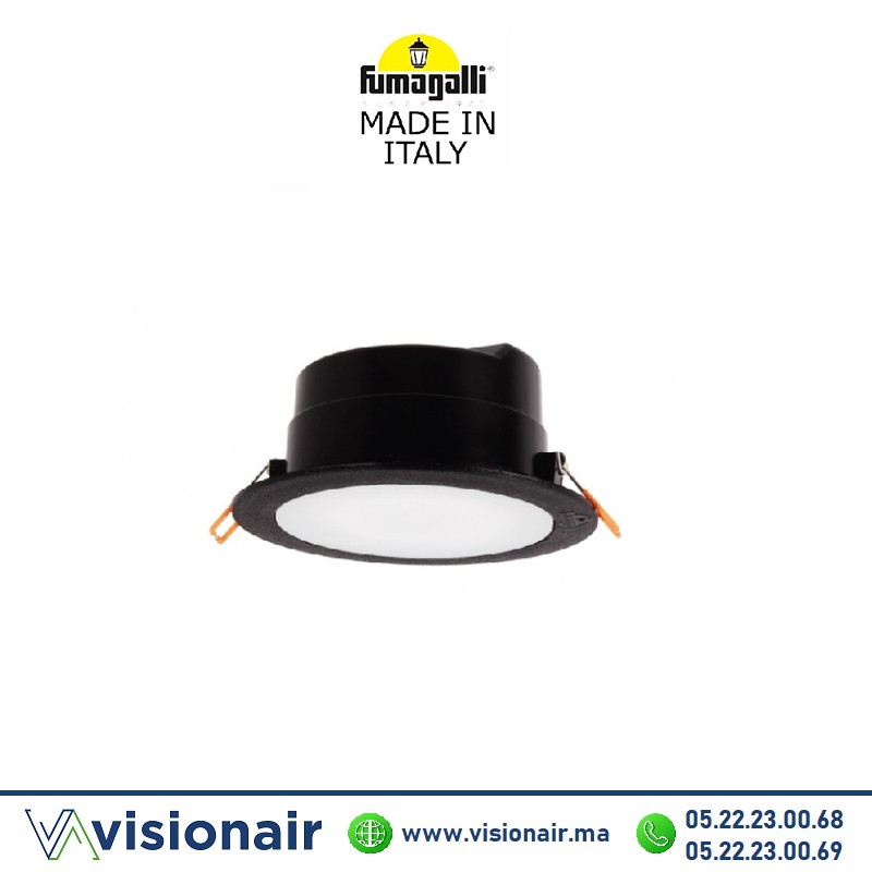Plafonnier encastré Fumagalli Teresa 160 noir IP55 Casablanca Maroc