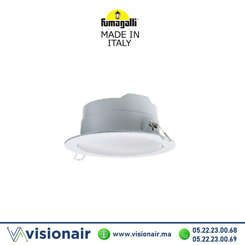 Plafonnier encastré Fumagalli Teresa 160 gris IP55 Casablanca Maroc