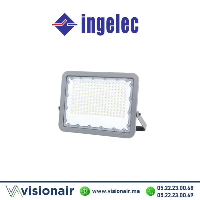 Projecteur LED Plat INGELEC Gris 50W 6500°K INGPRGLED50 Casablanca Maroc