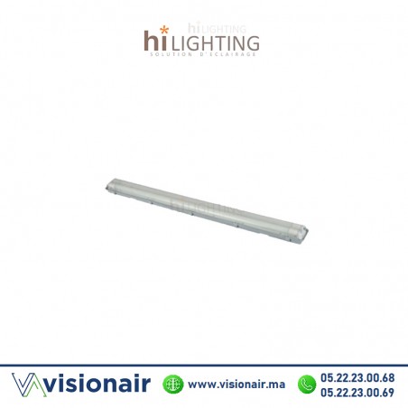 Réglette étanche hilighting 2x120CM (VIDE) HIL88215 Casablanca Maroc