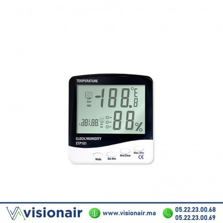 Thermomètre hygromètre température et humidité ETP101 Casablanca Maroc