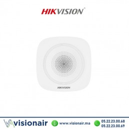 Sirène interne sans fil Hikvision DS-PS1-I-WB Casablanca Maroc