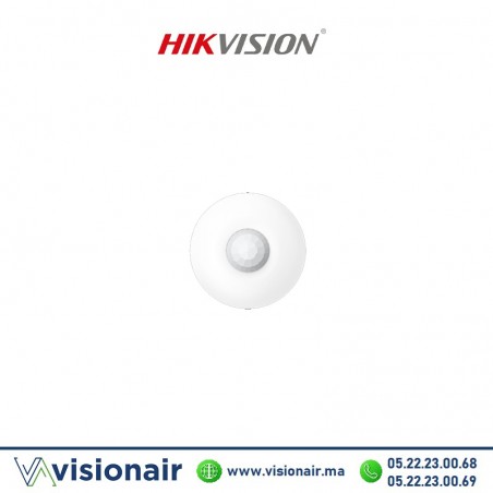 Détecteur de plafond PIR 360° Sans fil Hikvision DS-PDCL12-EG2-WE Casablanca Maroc