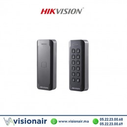 Lecteur de Badge EM Wiegand IP65 hikvision DS-K1802E Casablanca Maroc