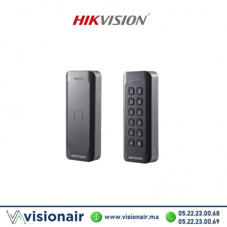 Lecteur de Badge EM Wiegand IP65 hikvision DS-K1802E Casablanca Maroc