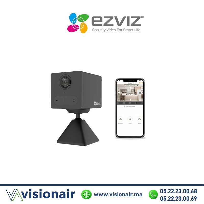 Caméra intérieure WI-FI avec batterie noir EZVIZ CB2 2MP Casablanca Maroc Casablanca Maroc