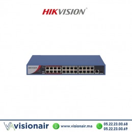Switch HIKVISION 24 ports POE 10/100 Mbps DS-3E0326P-E/M/B  Casablanca Maroc