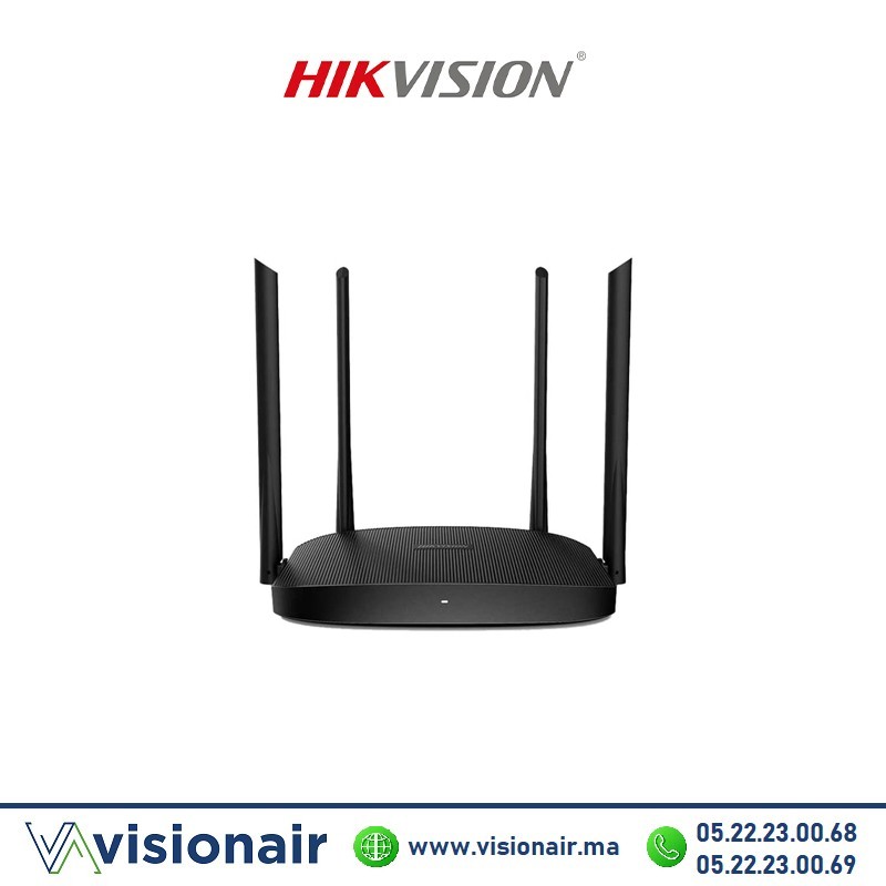Routeur sans fil Hikvision Wi-Fi 5 dual band – Smart signal switching DS-3WR12C Casablanca Maroc