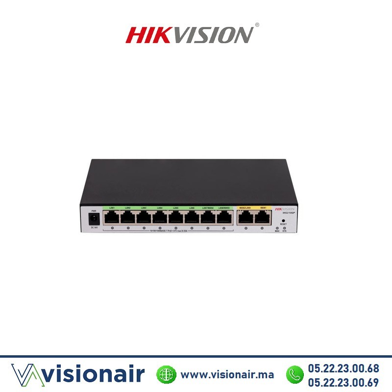 Routeur Hikvision All in One 10 Port PoE DS-3WG210GP-SI Casablanca Maroc