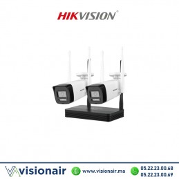 Kit WI-FI Hikvision IP 4MP NVR+ 2 Bullet NKS424W0H Casablanca Maroc