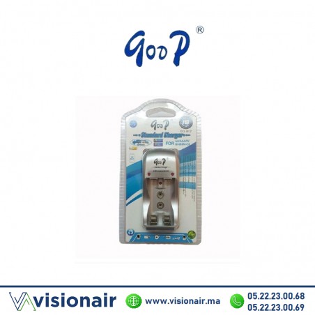 Chargeur Goop 2 Piles  (AAA, AA, 9V) GD-812 Casablanca Maroc