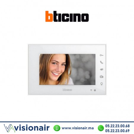 Moniteur vidéophone BTICINO écran 7"connecté 332851 Casablanca Maroc