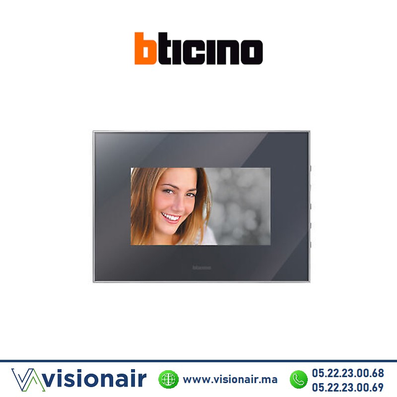 Moniteur vidéophone BTICINO écran 7" miroir 332353 - VISIONAIR Maroc