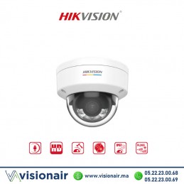 Caméra IP HIKVISION Dôme 2MP Smart Hybrid light DS-2CD1123G2-LIU Casablanca Maroc
