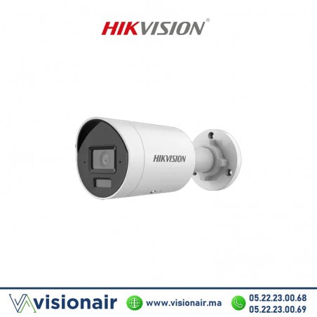 Caméra IP Hikvision bullet 6MP Smart Hybride AcuSense Audio DS-2CD2063G2-LI2U Casablanca Maroc
