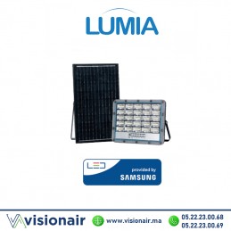 Projecteur LED solaire LUMIA 200W 6400°K IP65 Casablanca Maroc