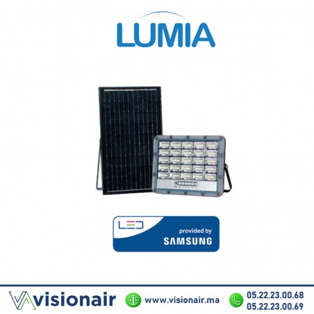 Projecteur LED solaire LUMIA 400W 6400°K IP65 (Samsung) Casablanca Maroc