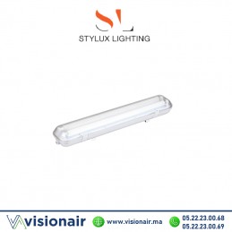 Réglette étanche Stylux 2x120cm IP65 (vide) Casablanca Maroc