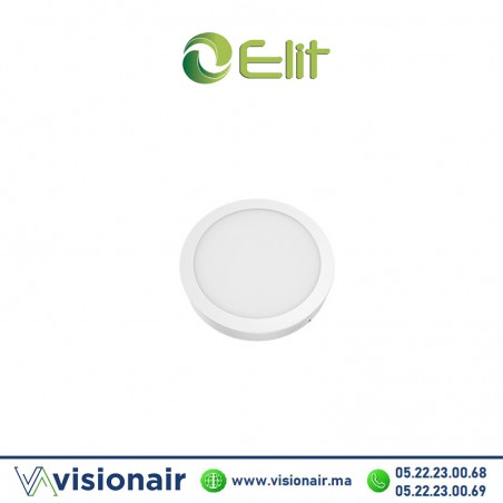 Panel LED Elit Rond apparent 18W 4000°K Casablanca Maroc