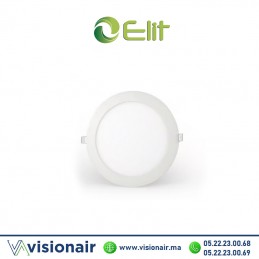 Panel LED Elit encastré rond 24W 4000°K Casablanca Maroc