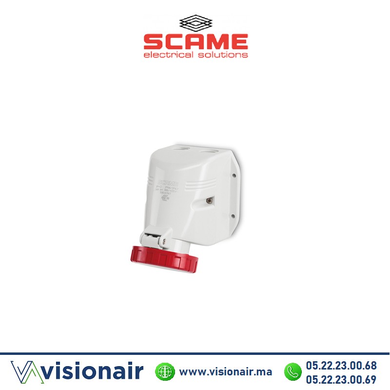 Prise surface SCAME 3P+N+T 16A 346-415V IP66/IP67/IP69 Casablanca Maroc