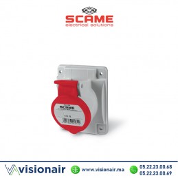 Prise A encastrer SCAME 3P+N+T 16A 380V IP44/IP54 Casablanca Maroc
