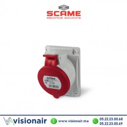 Prise A encastrer SCAME 3P+N+T 16A 380V IP44/IP54 Casablanca Maroc