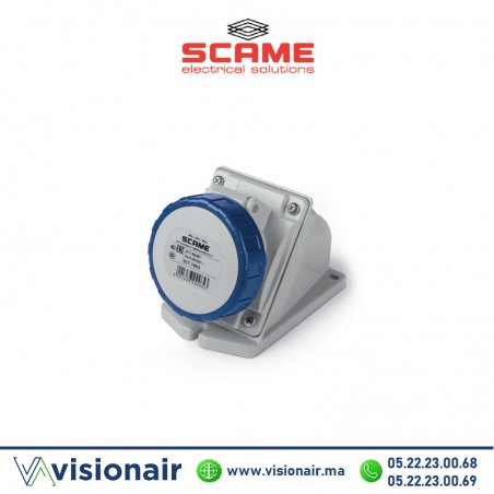 Prise surface SCAME 2P+T 16A 200-250V IP66/IP67/IP69 Casablanca Maroc