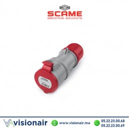 Prise mobile SCAME 3P+N+T 32A 380-415V IP44/IP54  Casablanca Maroc