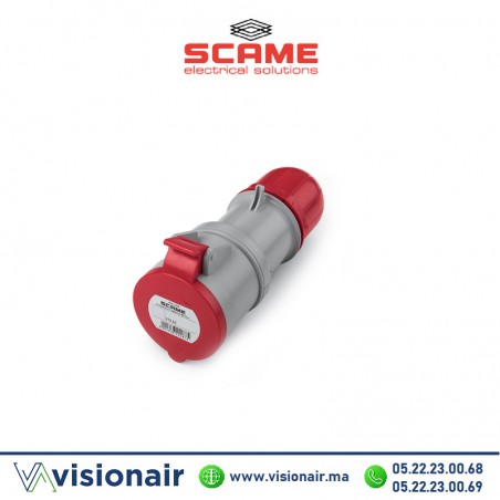 Prise mobile SCAME 3P+N+T 32A 380-415V IP44/IP54  Casablanca Maroc