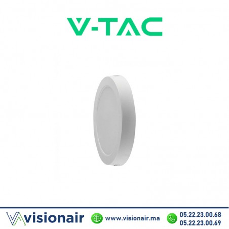 Panel LED V-TAC rond apparent 24W 6500K SKU97177 Casablanca Maroc