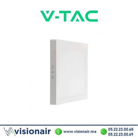 Panel LED V-TAC carré apparent 24W 6500°K SKU97182 Casablanca Maroc