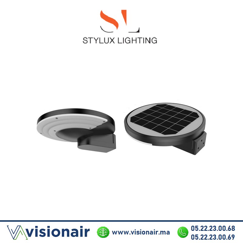 Appliques LED solaire Stylux 4000°K IP65  Casablanca Maroc