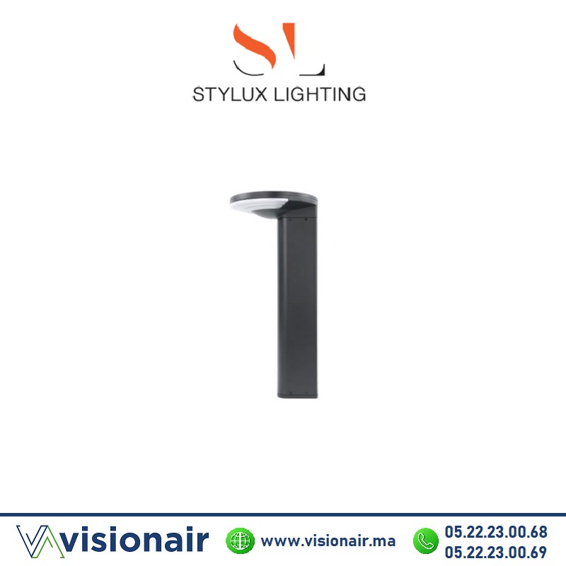 Bornes LED solaire Stylux 4000°K IP65 Casablanca Maroc