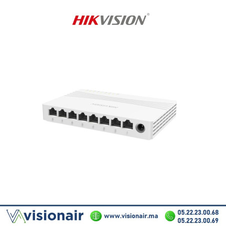 Switch HIKVISION 8 ports 10/100/1000 Mbps DS-3E0508D-E Casablanca Maroc