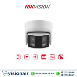 Caméra IP Hikvision Turret 6MP Panoramic DS-2CD2366G2P-ISU/SL - VISIONAIR Maroc
