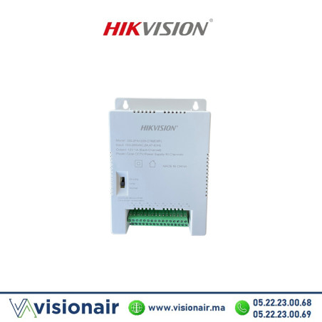 Bloc d'alimentation HIKVISION 16 channels 12V DS-2FA1208-C16 Casablanca Maroc