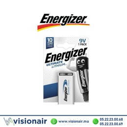 Pile Energizer 9V 6LR61 LITHIUM Casablanca Maroc