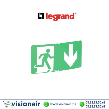 Etiquette de signalisation LEGRAND avec fléche 61210 - Visionair Maroc