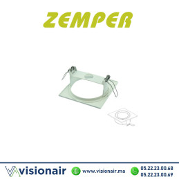Cadre encastrement carré Zemper SPAZIO LUZ ALQ0011 - VISIONAIR Maroc