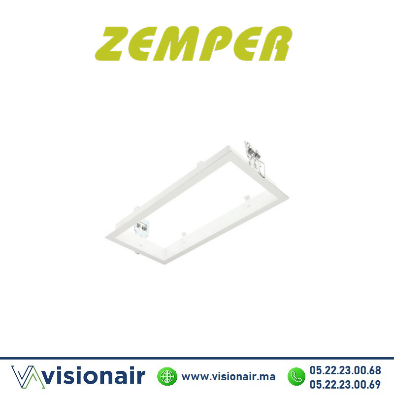 Cadre d'encastrement Zemper bloc de secours AMD0041 - VISIONAIR Maroc