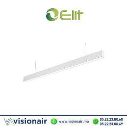 Suspension LED Elit blanc 120cm 40W 4000°K Casablanca Maroc