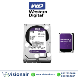Disque dur 1TB Western digital WD Purple pour la vidéosurveillance WD10PURX Casablanca Maroc