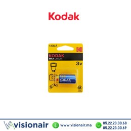 Pile Kodak CR123 3V lithium - VISIONAIR Maroc