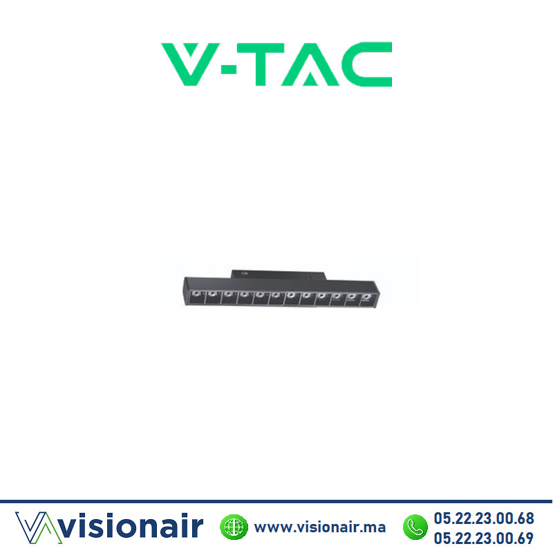 Projecteur 12W 22.1cm V-TAC 4000°K laser rail magnétique SKU97816 Casablanca Maroc