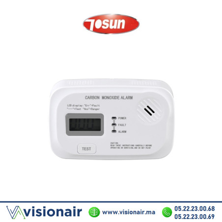 Détecteur monoxyde de carbone Tosun TS- 208A Casablanca Maroc