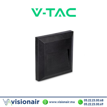 Balisage V-TAC carré 2W 11.5x7.2cm 3000°K blanc SKU97411 Casablanca Maroc